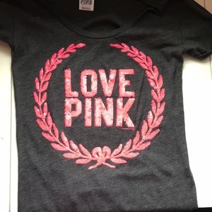 Pink victorious secret tee.